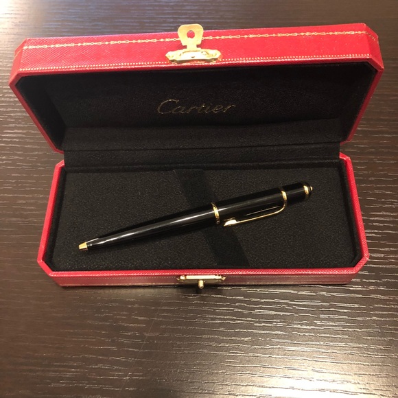 Cartier Other - DIABOLO DE CARTIER PEN BLACK , YELLOW GOLDEN